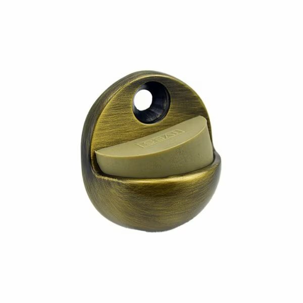 Solid Brass 1in Floor Dome Stop Antique Brass Finish, Ives Commercial, Mfr#: FS4365